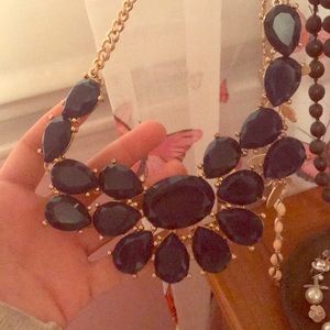 Francescas blue sequin necklace
